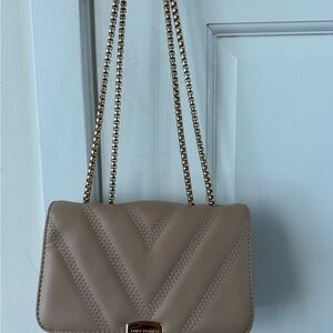 Stylish Taupe Crossbody Bag